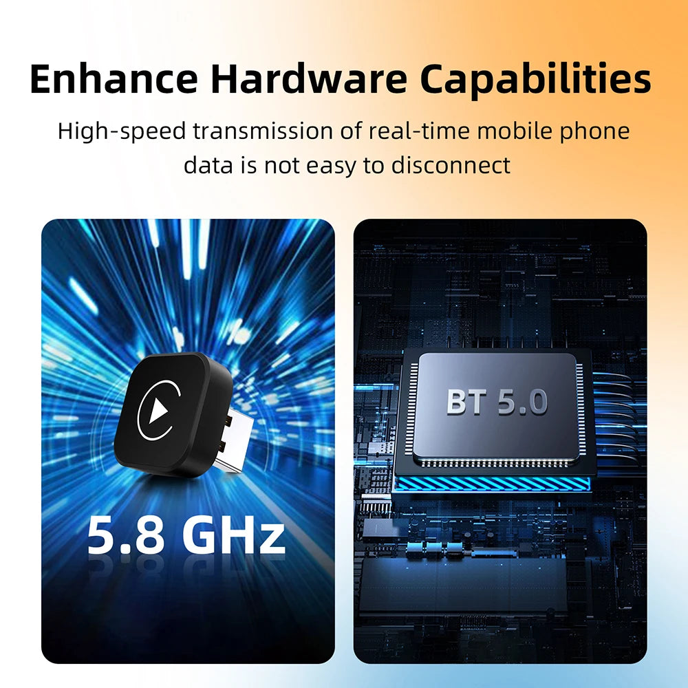 Wireless CarPlay + Android Auto Adapter
