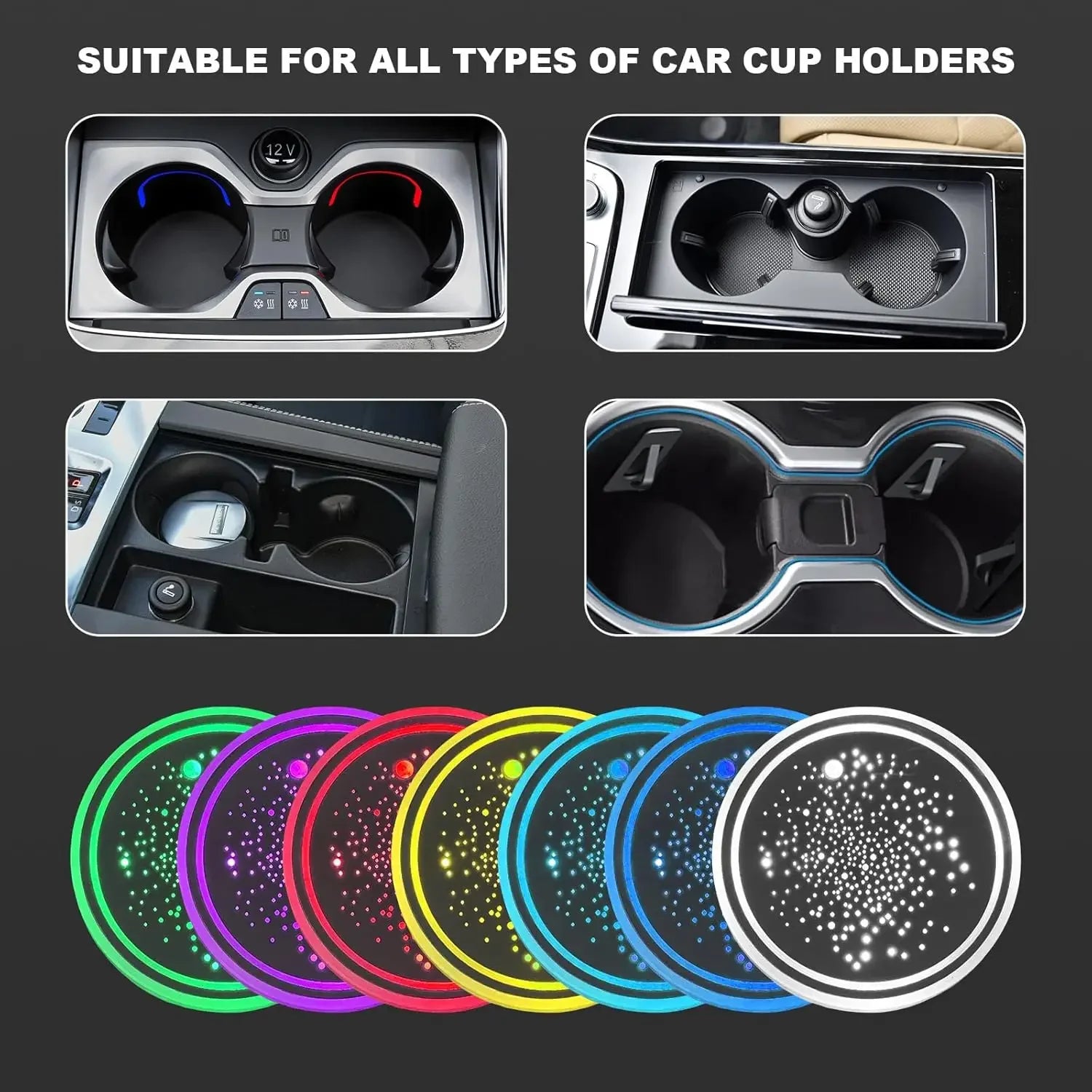 LED Cup Holder Accent Lights