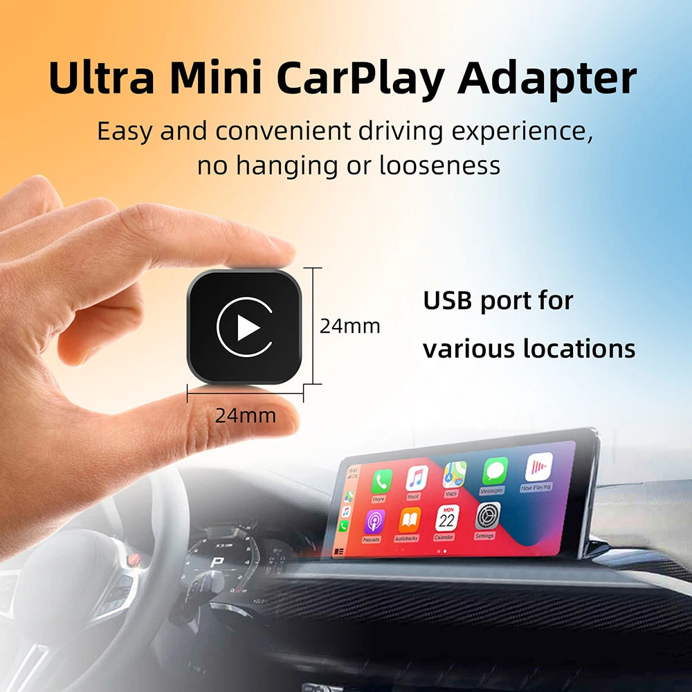 Wireless CarPlay + Android Auto Adapter